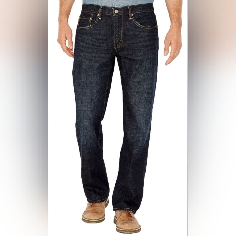 Men's Big & Tall Levi's 559 Blue Denim Jeans SIZE 40X36. #849